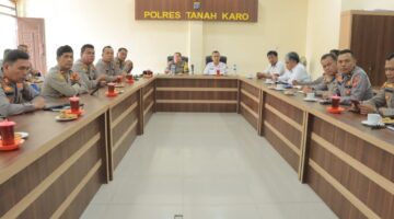 Kapolres Tanah Karo Bersama Dinas Pertanian Kabupaten Karo Ikuti Launching Gerakan Nasional Pangan Merah Putih