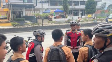 Sat Samapta Polres Tanah Karo, Lakukan Patroli Sepeda, untuk Cegah Kejahatan