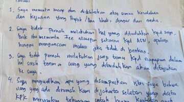 Pengungkapan Sumpah Bertandatangan Gubernur Riau (Berhalangan Sementara) Abdul Wahid