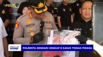Polresta Kendari Ungkap Enam Kasus Kriminal, Komitmen Jaga Kondusivitas Wilayah Dipertanyakan