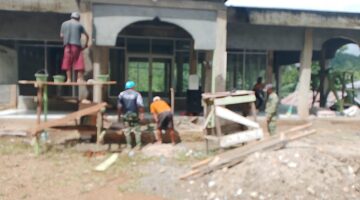 Satgas TMMD ke-130 Kodim 0113/Gayo Lues Mulai Rehab Masjid Baiturrahman Kampung Gajah